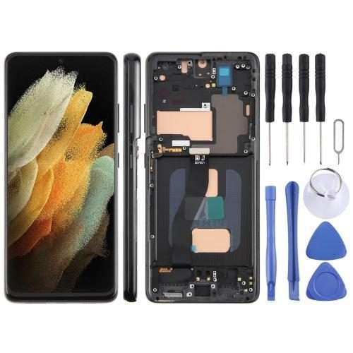 For Galaxy S21 Ultra 5G SM-G998B 6.66 inch TFT LCD Screen Digitizer Full Assembly with Frame, Not