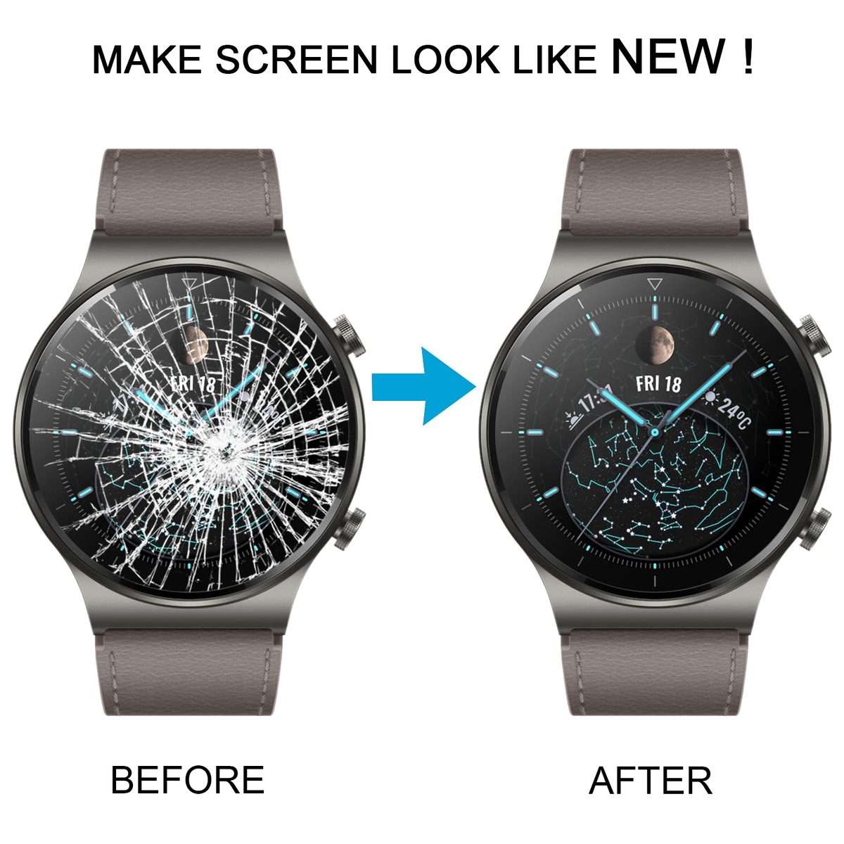 For Huawei Watch GT 2 Pro Original Front Screen Outer Glass Lens