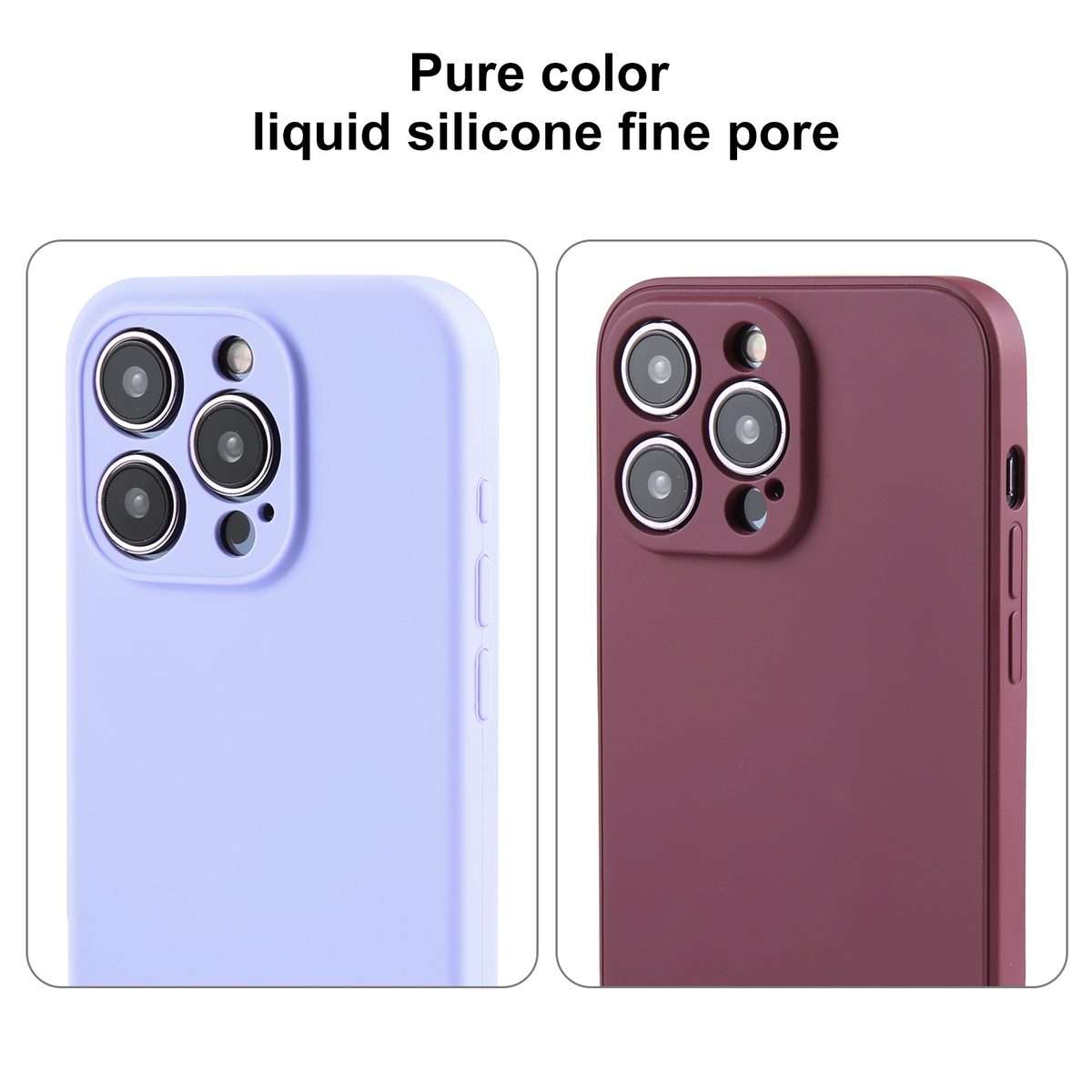 For iPhone 12 Pro Max Pure Color Liquid Silicone Fine Pore Phone Case(Sky Blue)