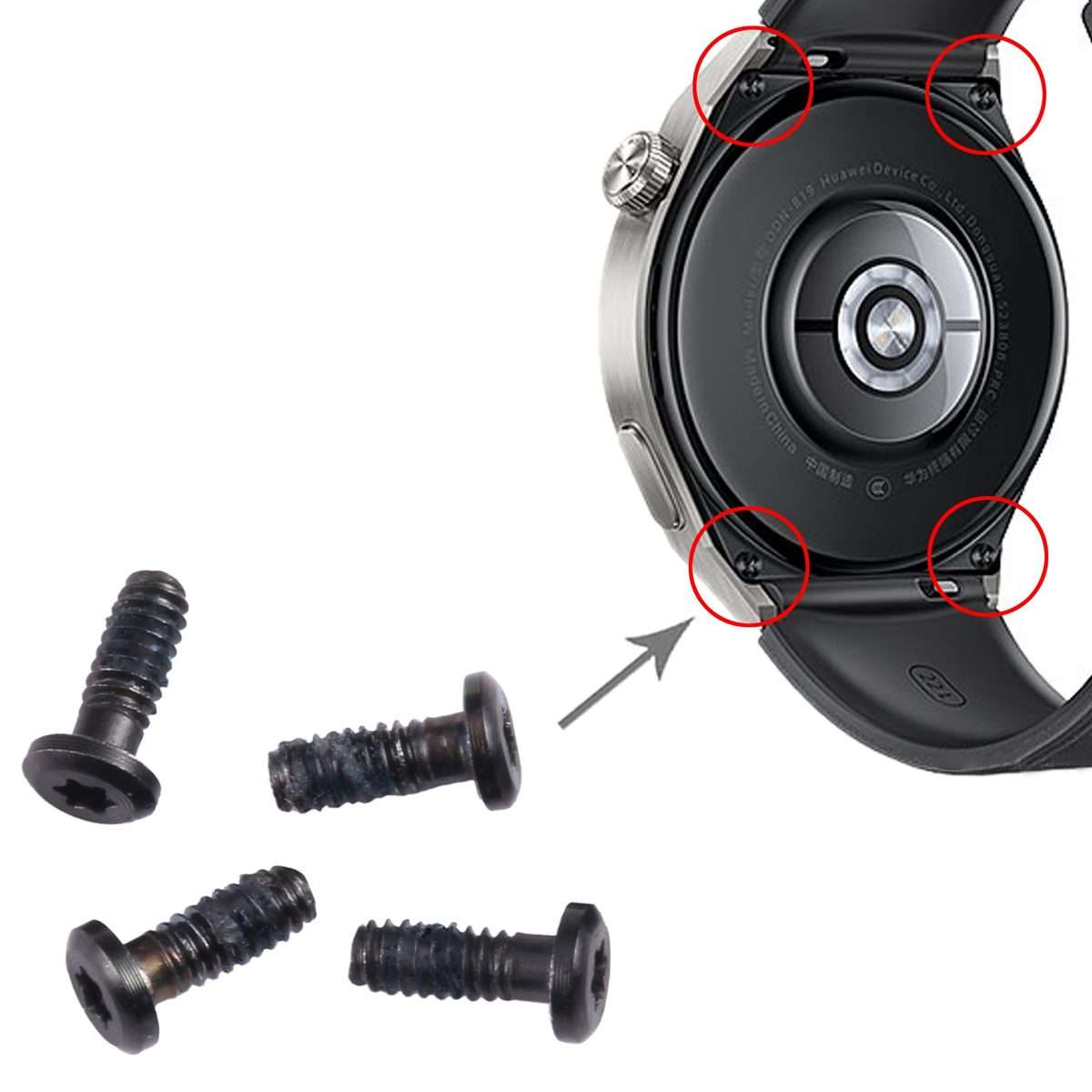 For Huawei Watch GT 2 Pro 5pcs Original Back Cover Screws