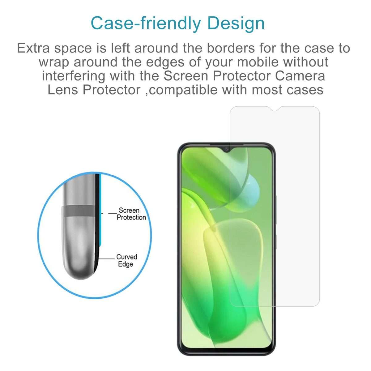 For itel Vision 5 10pcs 0.26mm 9H 2.5D Tempered Glass Film