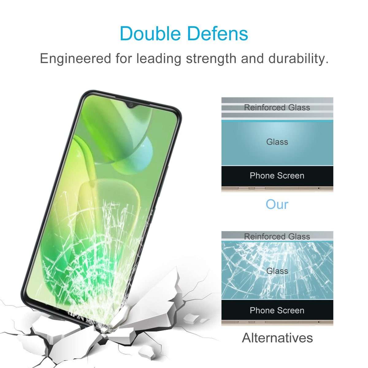 For itel Vision 5 10pcs 0.26mm 9H 2.5D Tempered Glass Film
