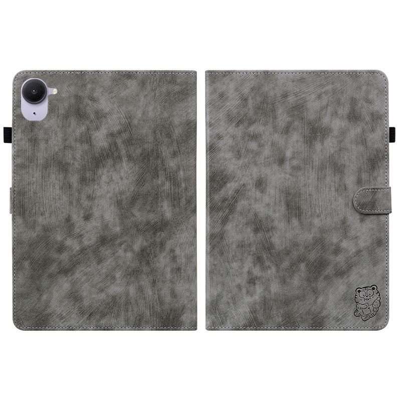 For Xiaomi Redmi K Pad 8.8 inch Tiger Pattern Flip Leather Tablet Case(Grey)