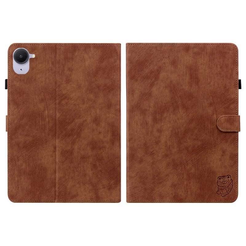 For Xiaomi Redmi K Pad 8.8 inch Tiger Pattern Flip Leather Tablet Case(Brown)