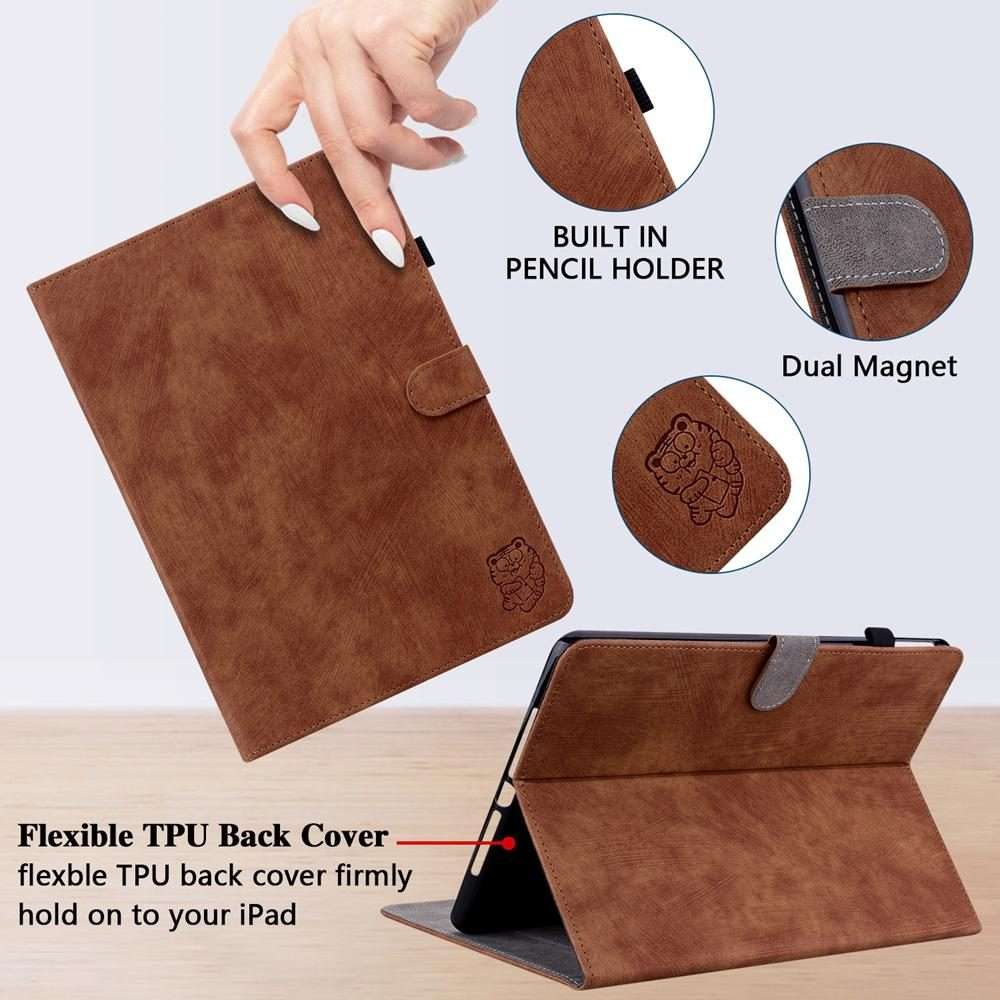For Xiaomi Redmi K Pad 8.8 inch Tiger Pattern Flip Leather Tablet Case(Brown)