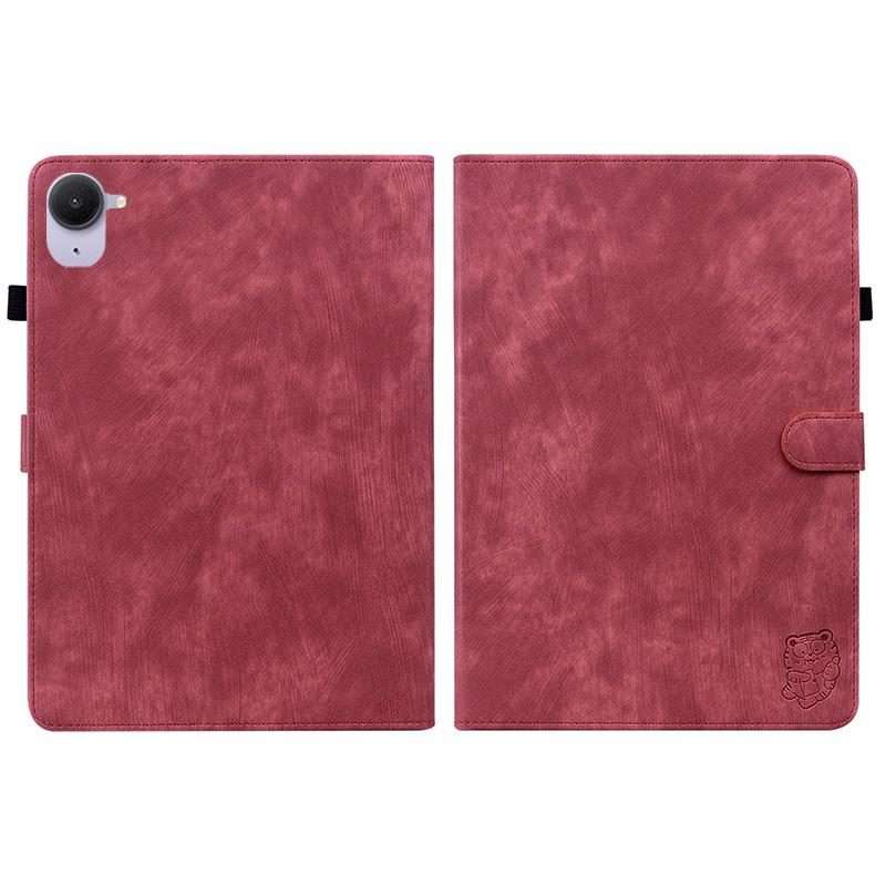 For Xiaomi Redmi K Pad 8.8 inch Tiger Pattern Flip Leather Tablet Case(Red)