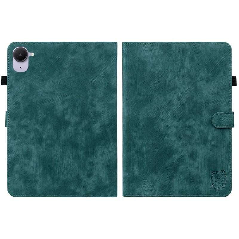 For Xiaomi Redmi K Pad 8.8 inch Tiger Pattern Flip Leather Tablet Case(Dark Green)