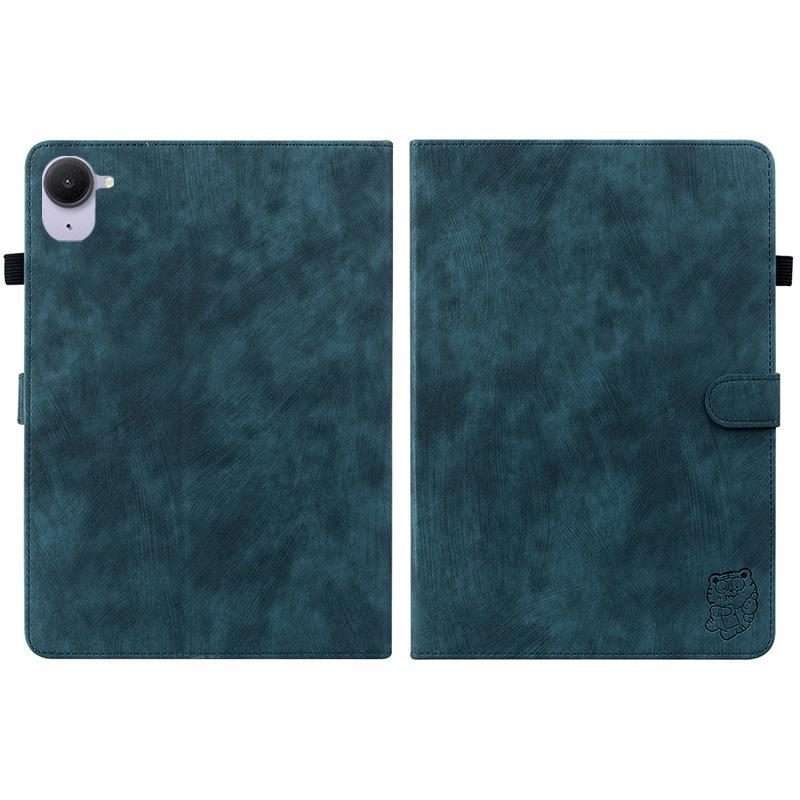 For Xiaomi Redmi K Pad 8.8 inch Tiger Pattern Flip Leather Tablet Case(Dark Blue)