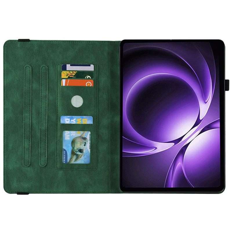 For Xiaomi Redmi K Pad 8.8 inch Butterfly Flower Embossed Leather Tablet Case(Green)
