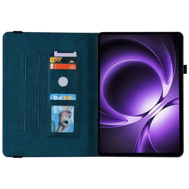 For Xiaomi Redmi K Pad 8.8 inch Butterfly Flower Embossed Leather Tablet Case(Blue)