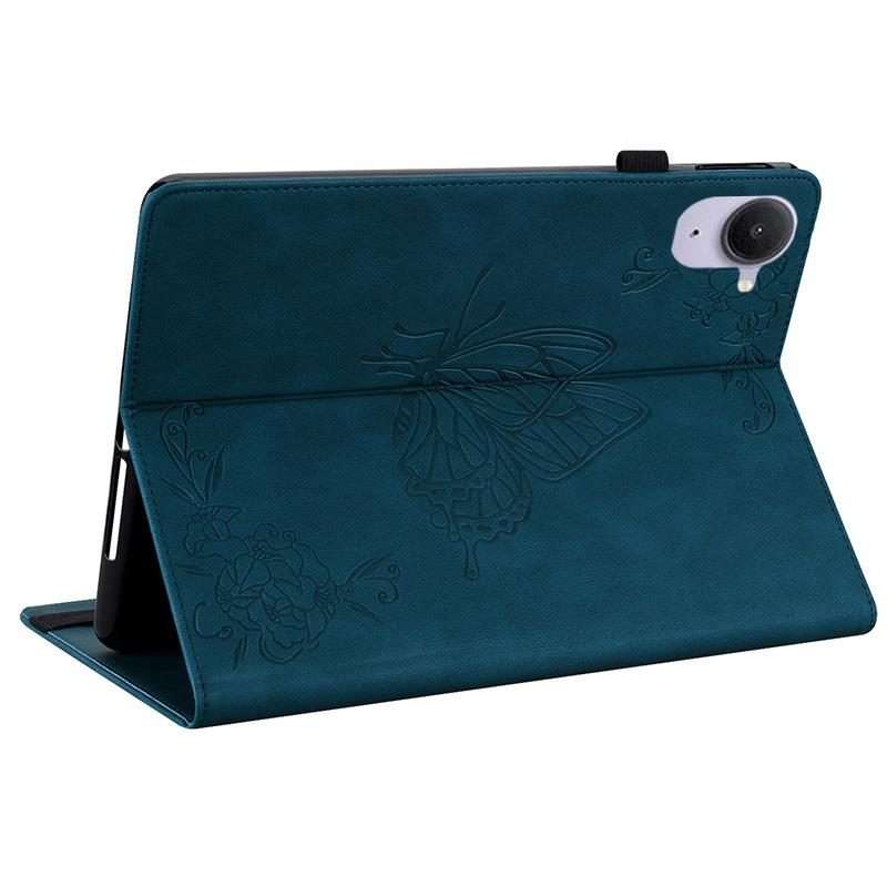 For Xiaomi Redmi K Pad 8.8 inch Butterfly Flower Embossed Leather Tablet Case(Blue)