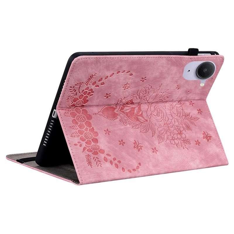 For Xiaomi Redmi K Pad 8.8 inch Butterfly Rose Embossed Leather Tablet Case(Pink)