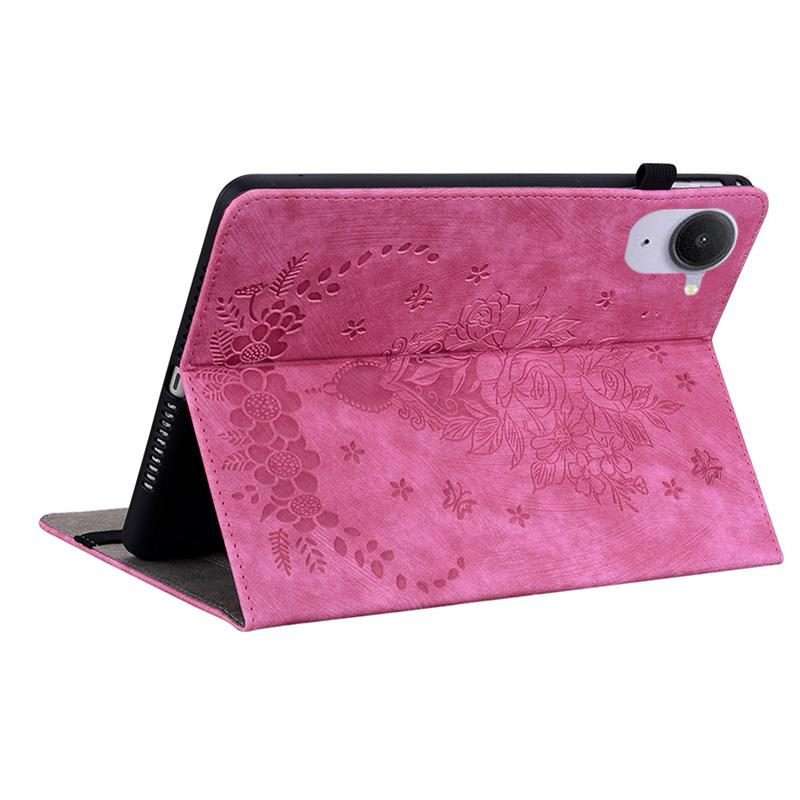 For Xiaomi Redmi K Pad 8.8 inch Butterfly Rose Embossed Leather Tablet Case(Rose Red)