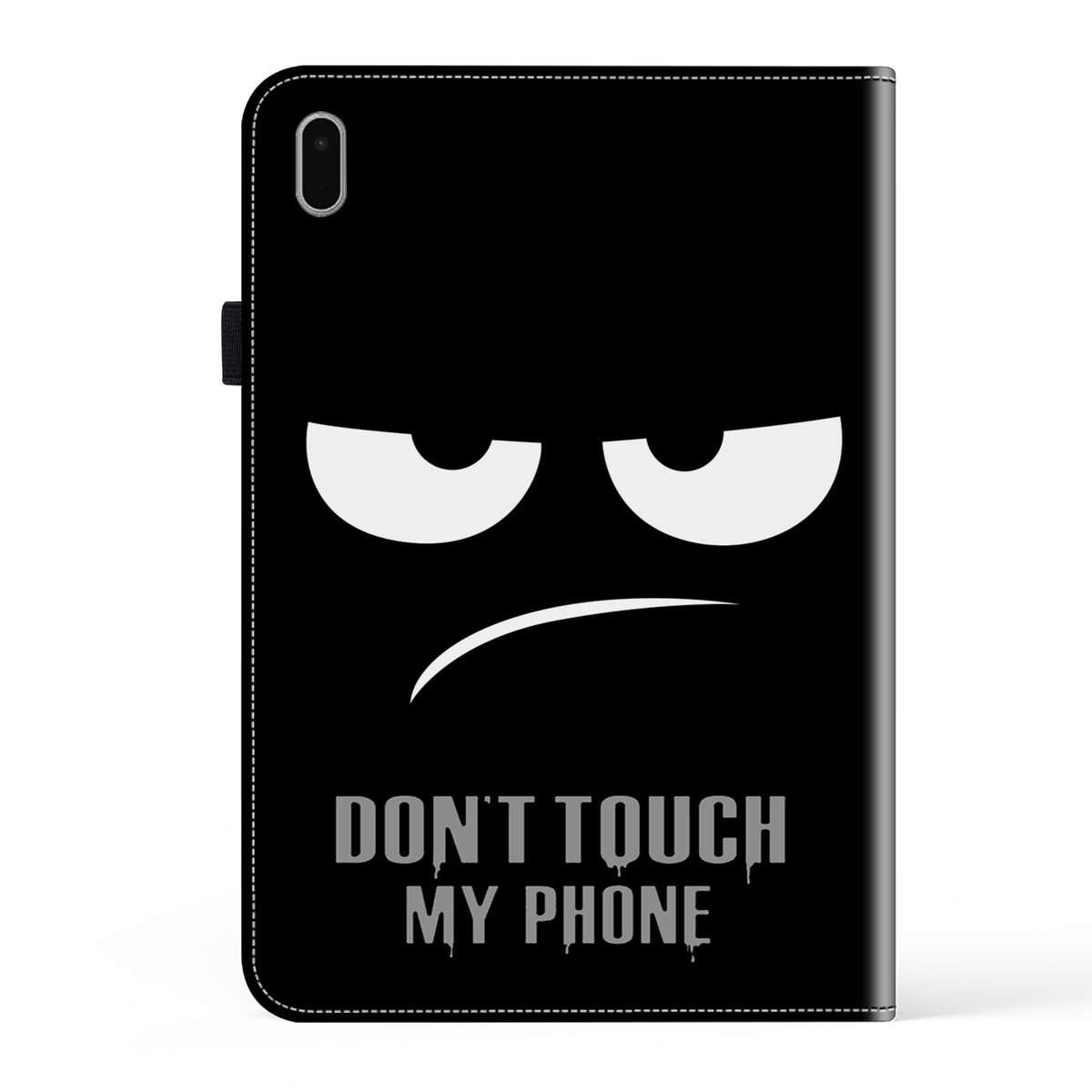 For Samsung Galaxy Tab S9 Crystal Texture Painted Leather Tablet Case(Dont Touch My Phone)