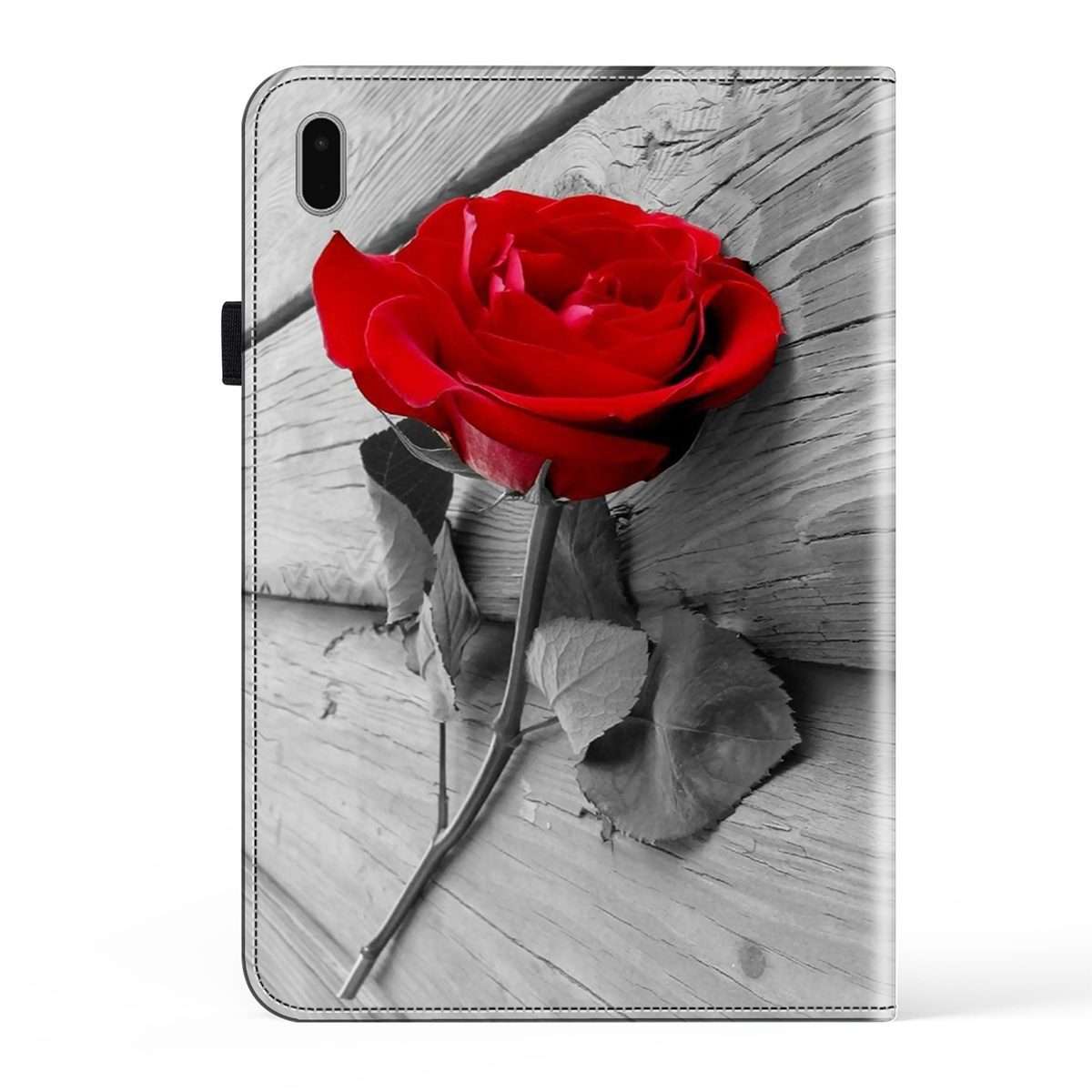 For Samsung Galaxy Tab S9 Crystal Texture Painted Leather Tablet Case(Rose)