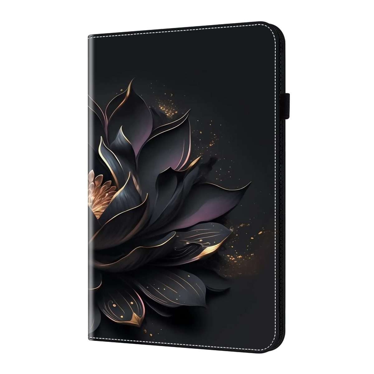 For Samsung Galaxy Tab S9 Crystal Texture Painted Leather Tablet Case(Purple Lotus)