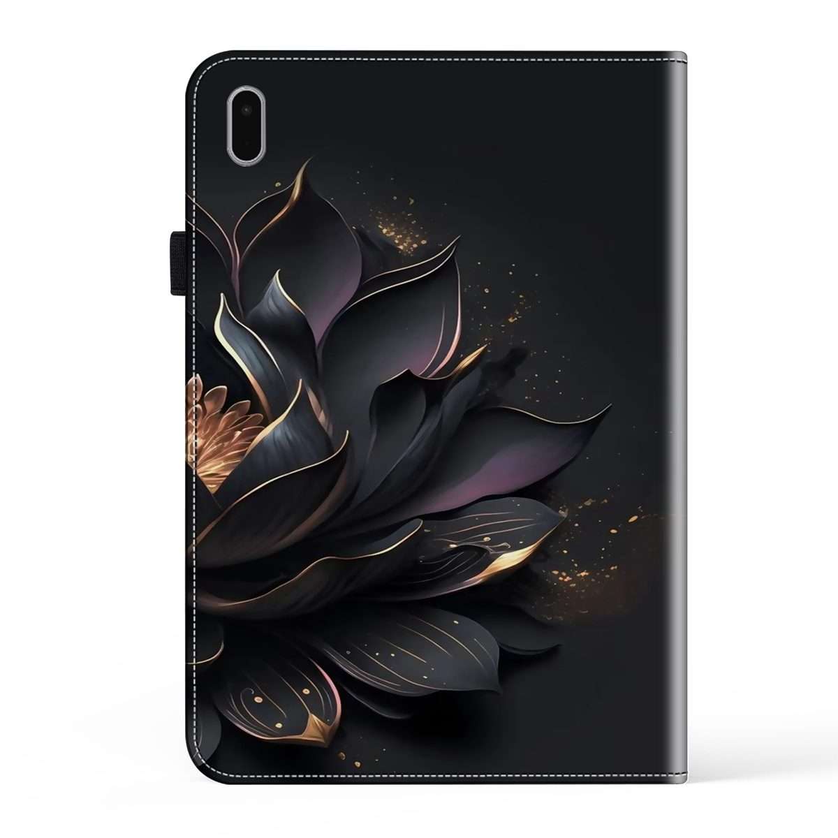 For Samsung Galaxy Tab S9 Crystal Texture Painted Leather Tablet Case(Purple Lotus)