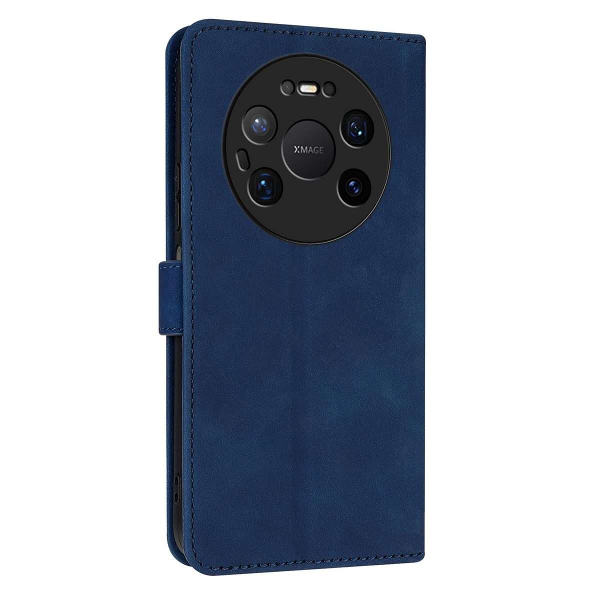 For Huawei Mate 80 Pro Max AZNS Skin Feel Calf Texture Flip Leather Phone Case(Blue)