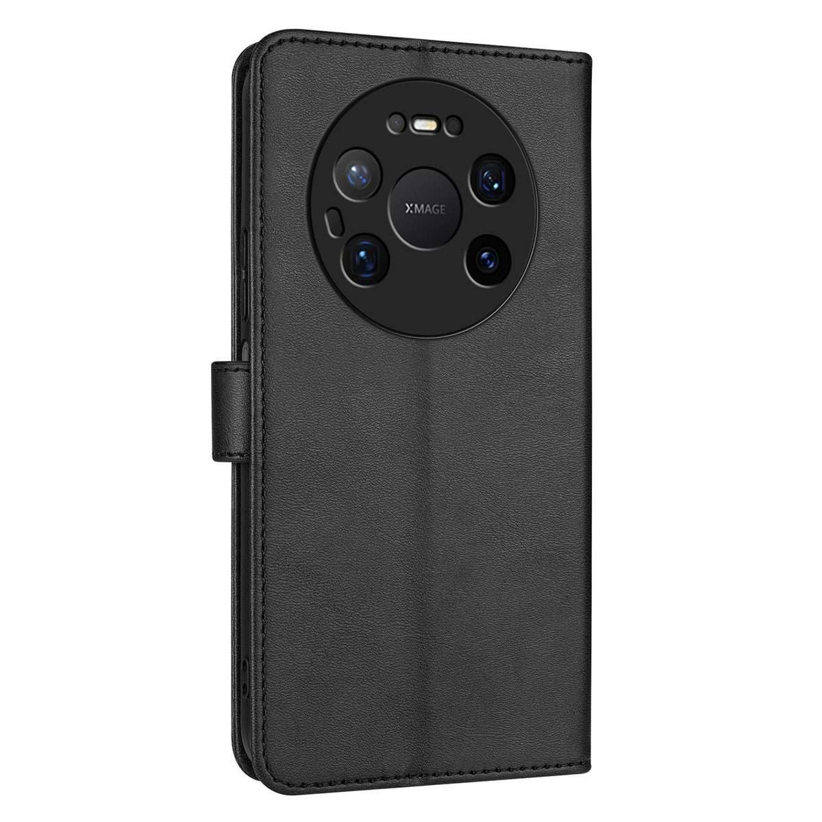 For Huawei Mate 80 Pro Max AZNS Skin Feel Calf Texture Flip Leather Phone Case(Black)