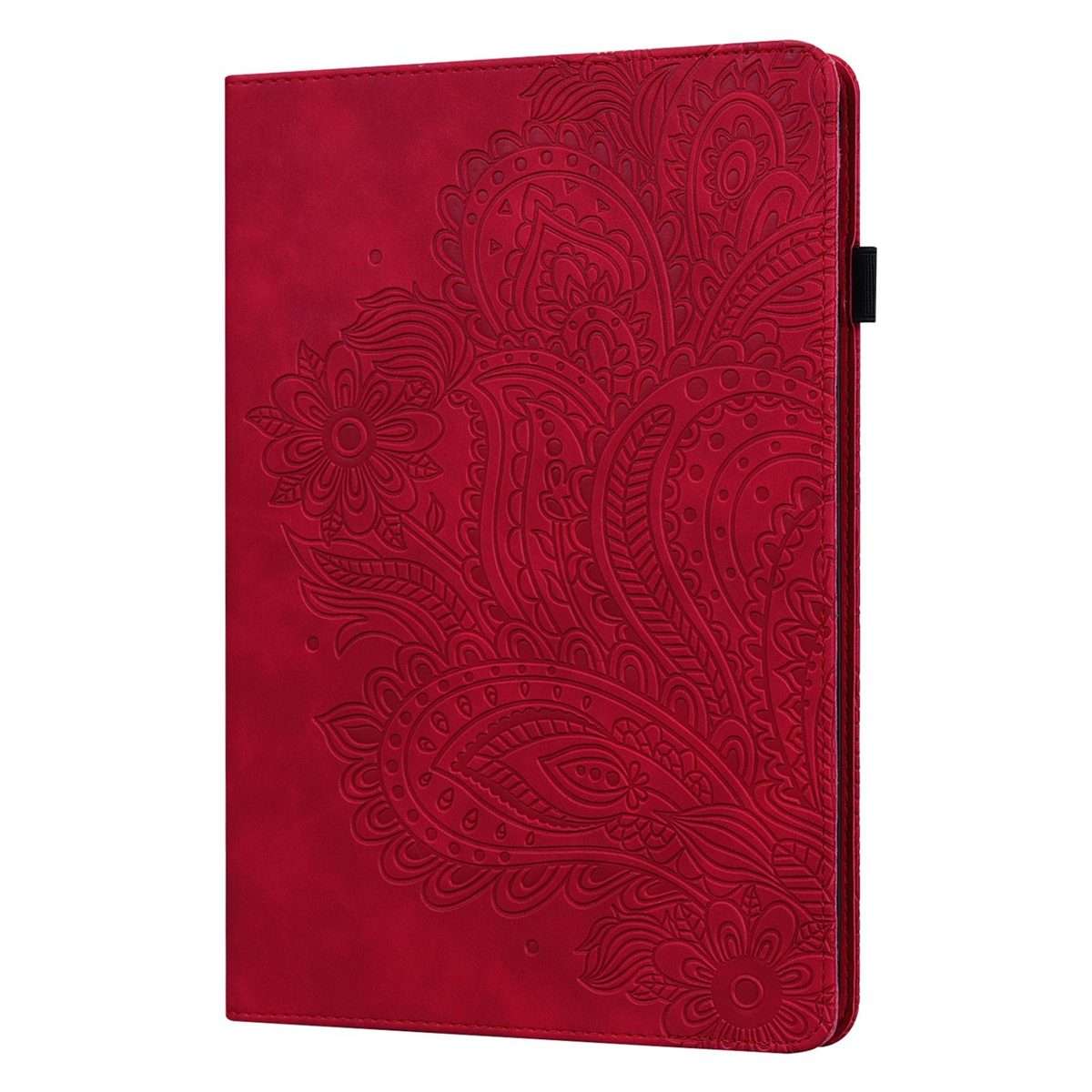 For Xiaomi Redmi Pad Pro 12.1 Peacock Embossed Pattern Leather Tablet Case(Red)