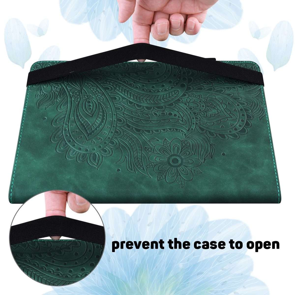 For Xiaomi Redmi Pad Pro 12.1 Peacock Embossed Pattern Leather Tablet Case(Green)