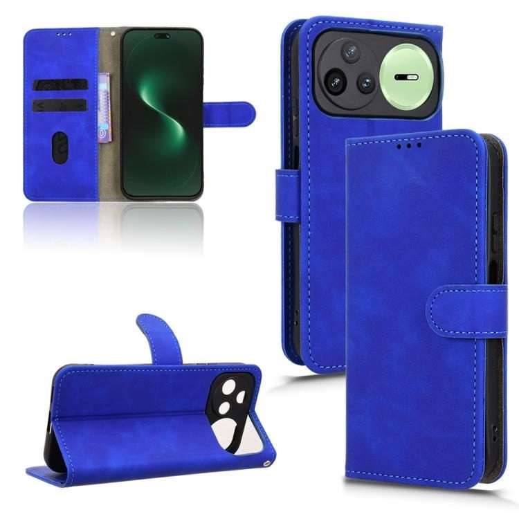 For Huawei nova 15 Pro Skin Feel Magnetic Flip Leather Phone Case(Blue)