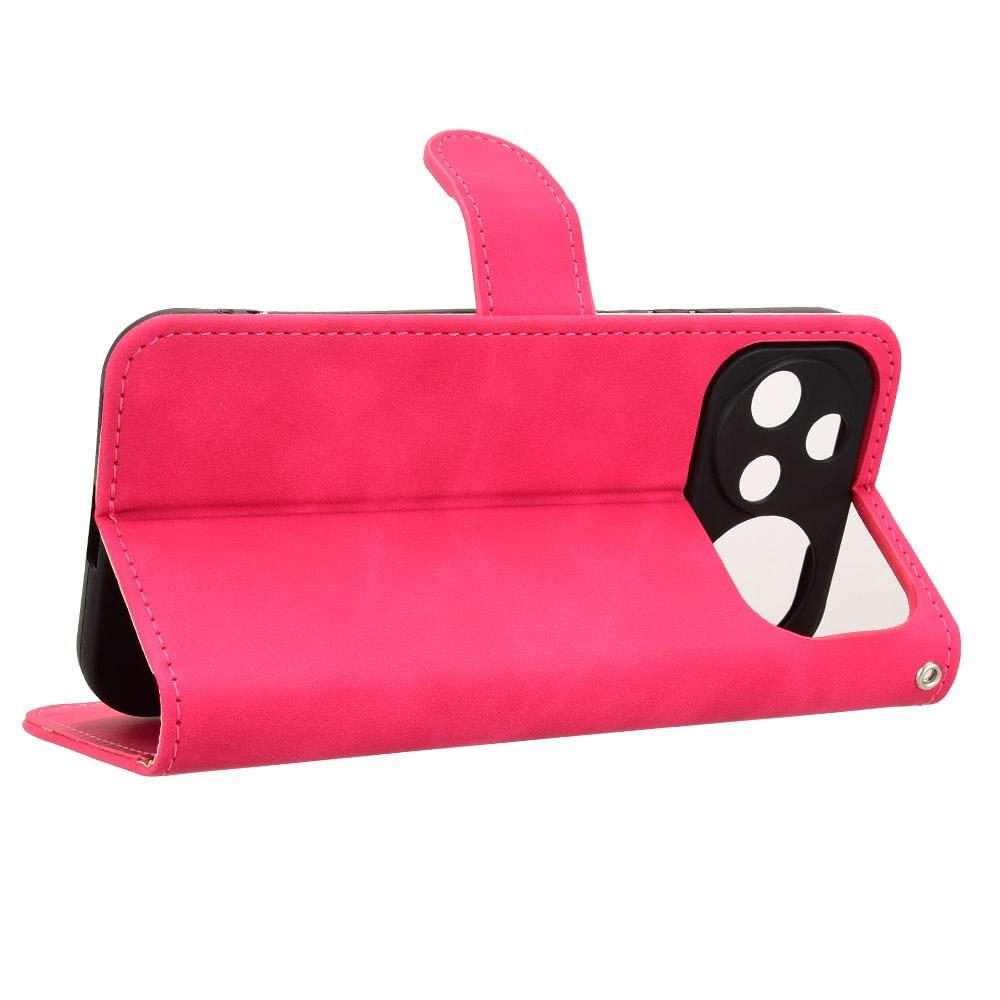 For Huawei nova 15 Pro Skin Feel Magnetic Flip Leather Phone Case(Rose Red)