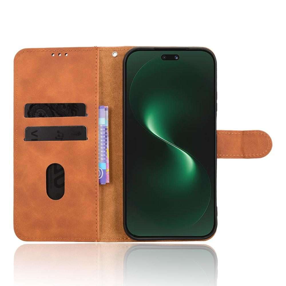 For Huawei nova 15 Pro Skin Feel Magnetic Flip Leather Phone Case(Brown)