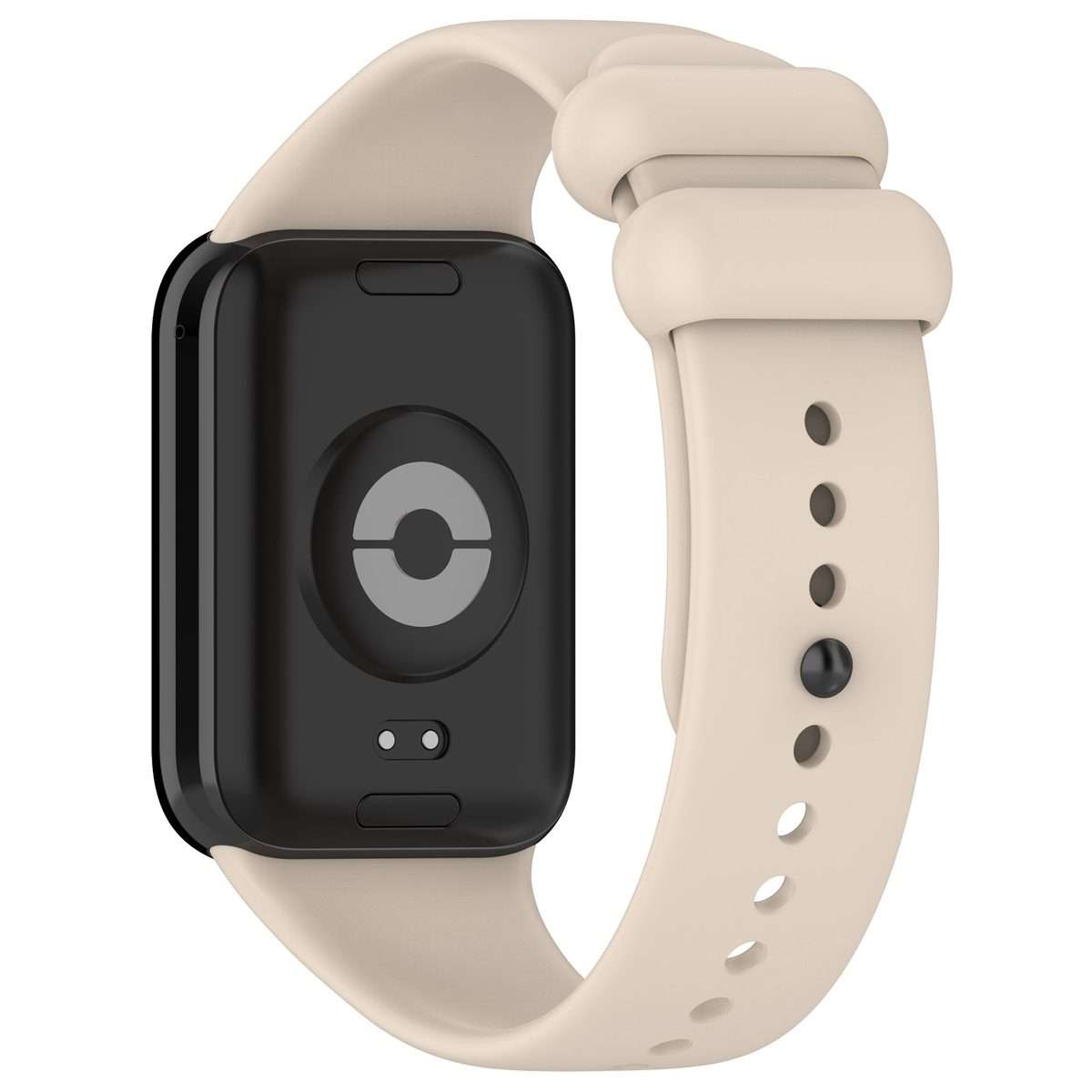 For Redmi Watch 6 / 5 / Xiaomi Band 9 Pro Solid Color Black Buckle Silicone ... (Starlight Color)