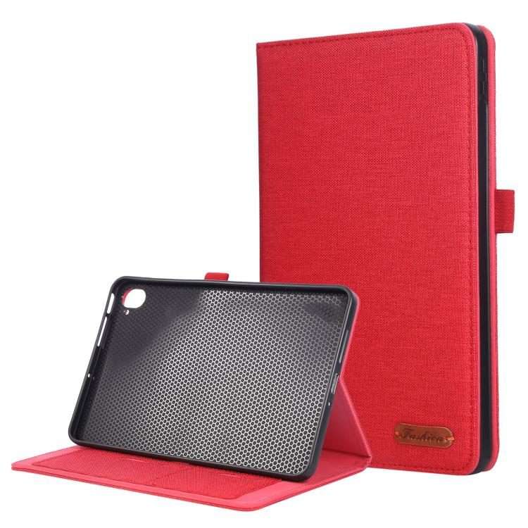 For Xiaomi Redmi K Pad Fabric Texture Horizontal Flip Leather Tablet Case(Red)