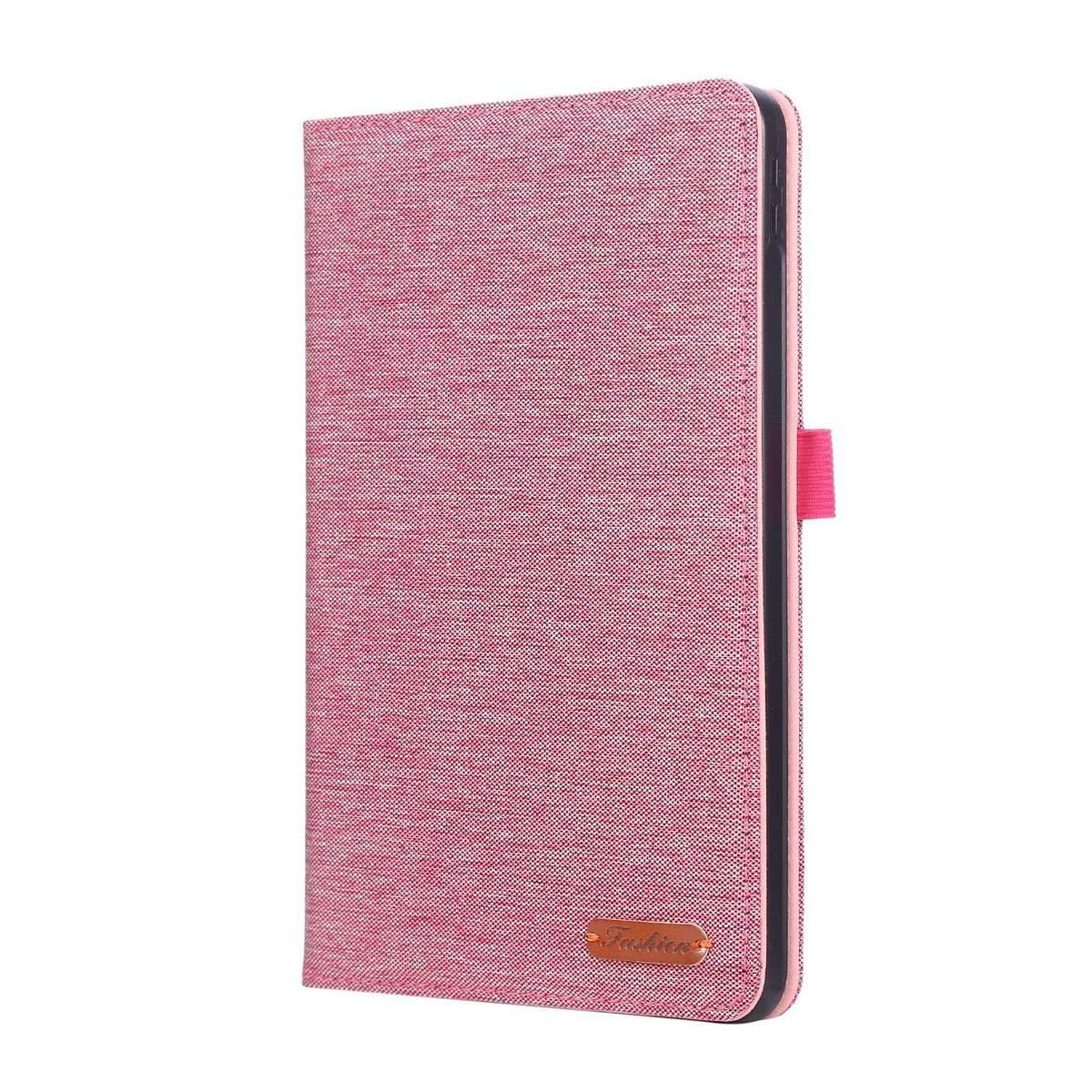 For Xiaomi Redmi K Pad Fabric Texture Horizontal Flip Leather Tablet Case(Rose Red)