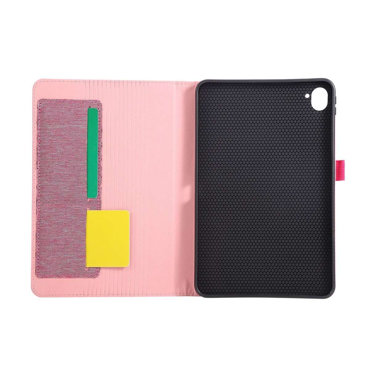 For Xiaomi Redmi K Pad Fabric Texture Horizontal Flip Leather Tablet Case(Rose Red)