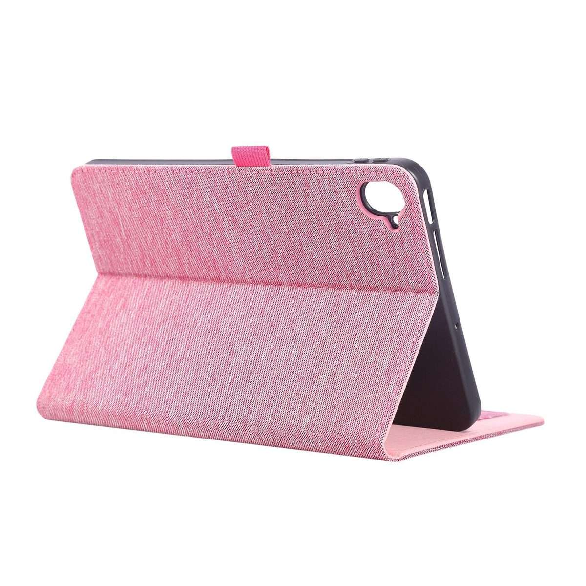 For Xiaomi Redmi K Pad Fabric Texture Horizontal Flip Leather Tablet Case(Rose Red)