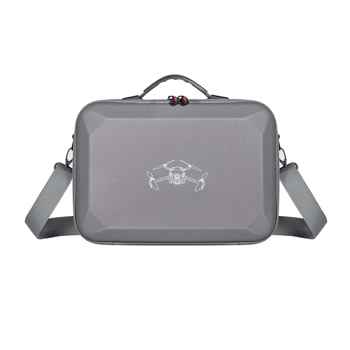For DJI Mini 4 Pro / RC with Screen Standard STARTRC Shoulder Storage Bag PU Handbag(Grey)
