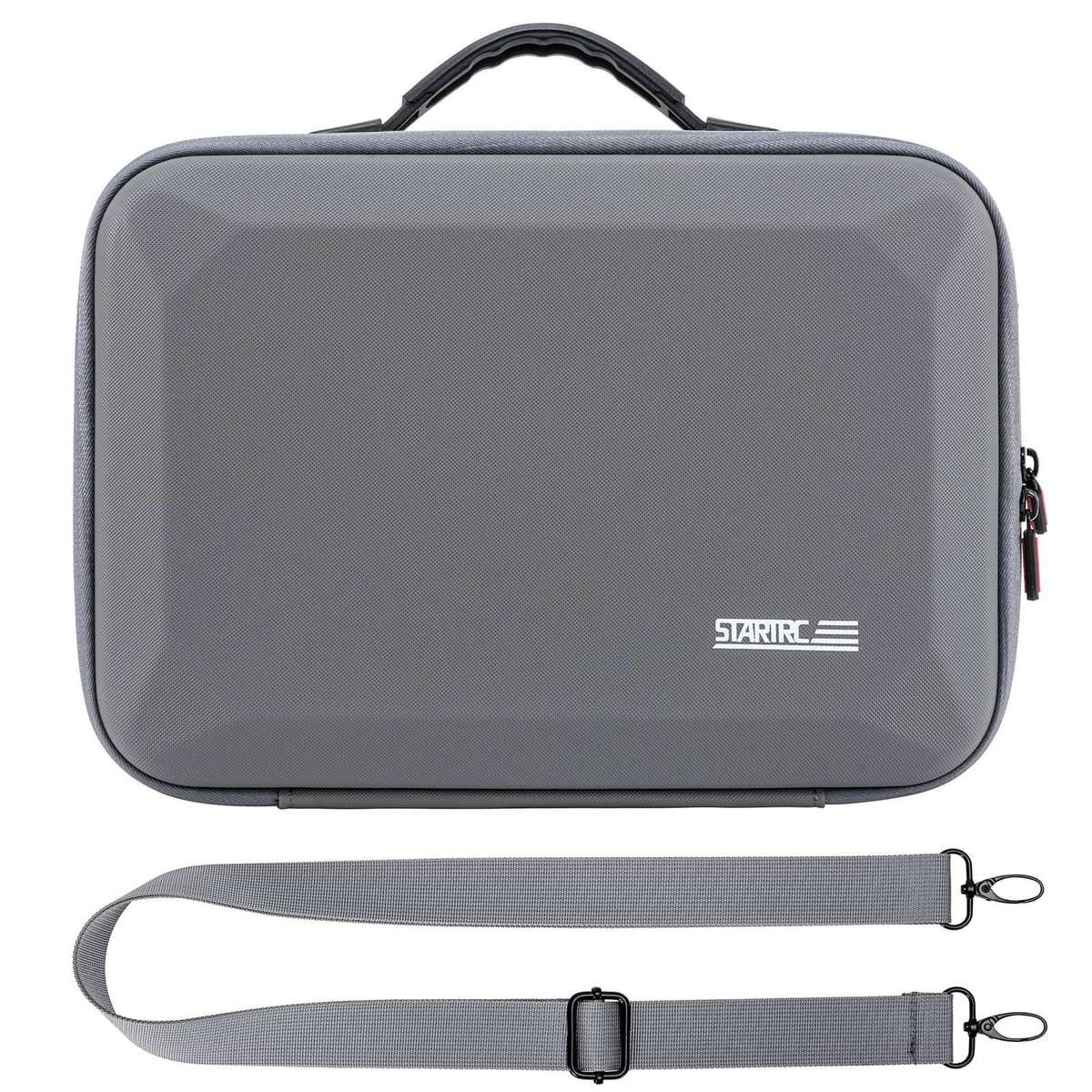 For DJI Mini 4 Pro / RC 2 with Screen STARTRC Shoulder Storage Bag PU Handbag(Grey)