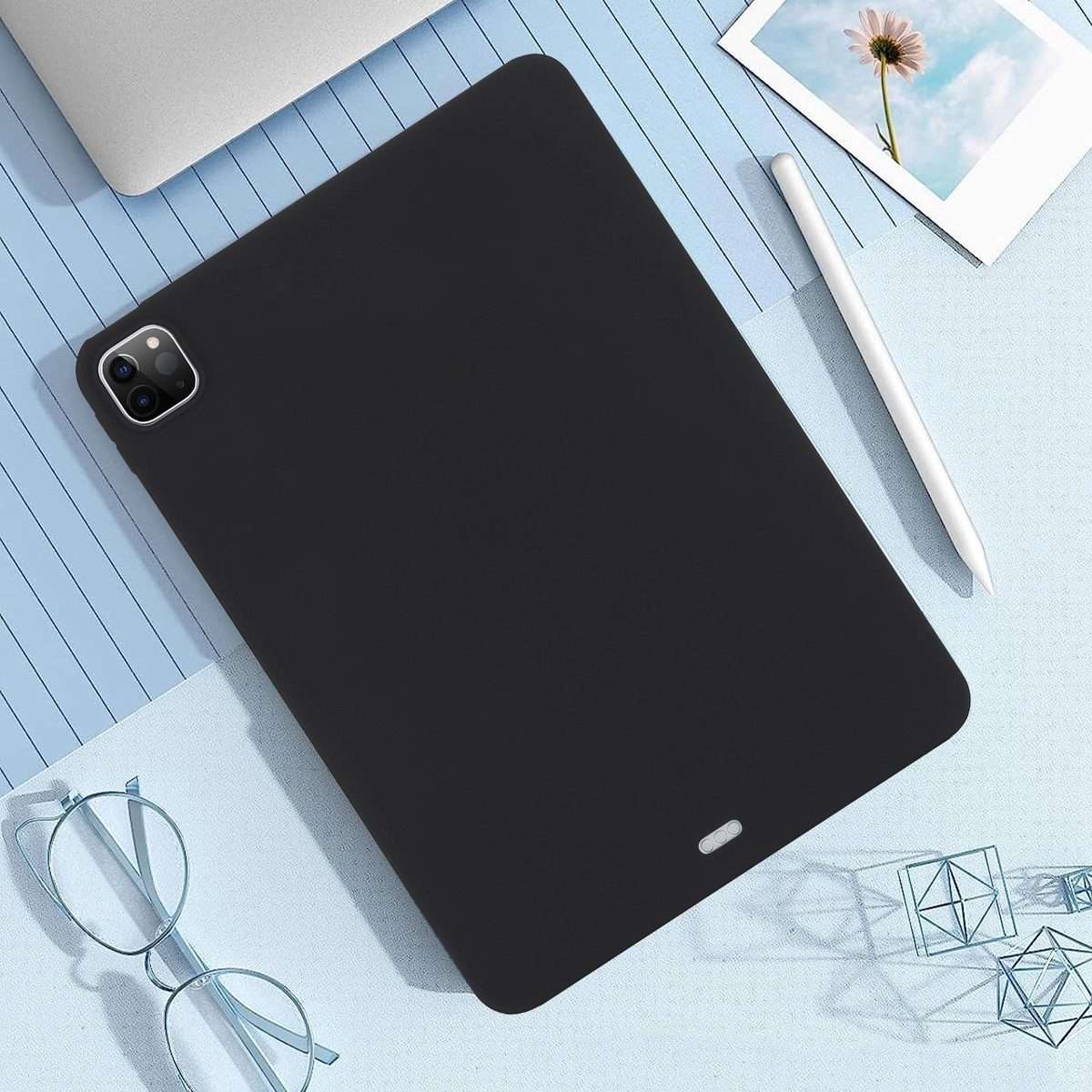 For iPad mini 6 / mini 2024 Oil Spray Skin-friendly TPU Tablet Case(Black)