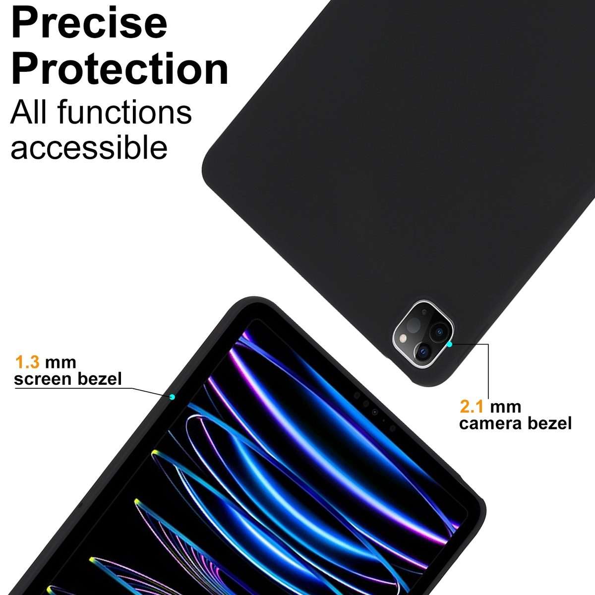 For iPad mini 6 / mini 2024 Oil Spray Skin-friendly TPU Tablet Case(Black)