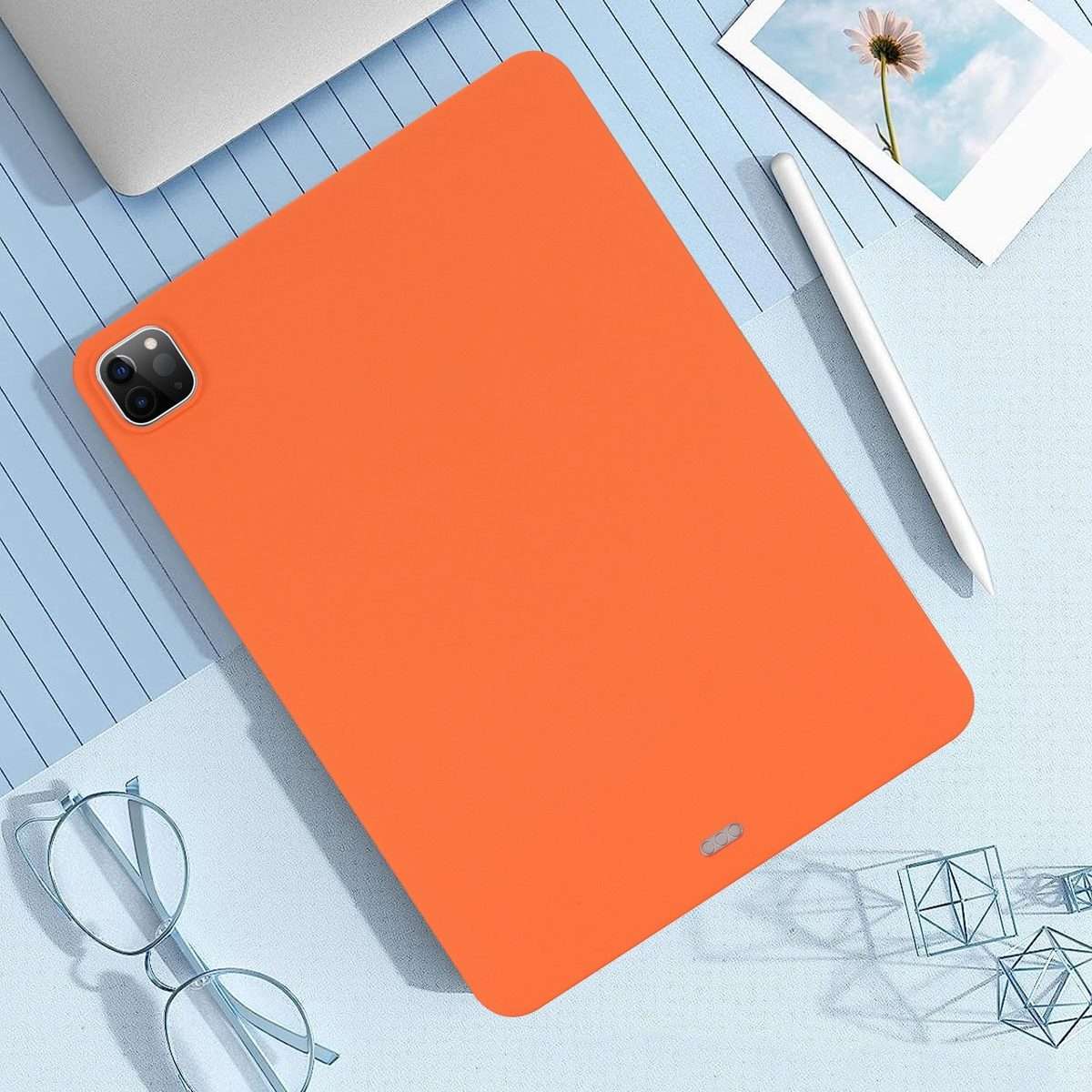 For iPad mini 5 / 4 / 3 / 2 Oil Spray Skin-friendly TPU Tablet Case(Orange)