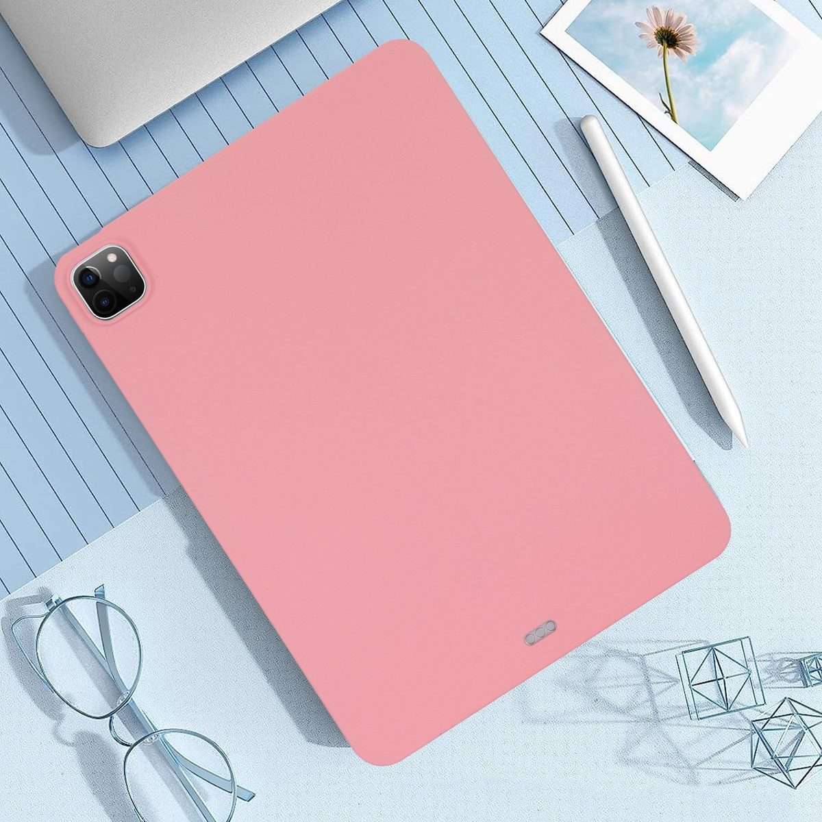 For iPad mini 5 / 4 / 3 / 2 Oil Spray Skin-friendly TPU Tablet Case(Pink)