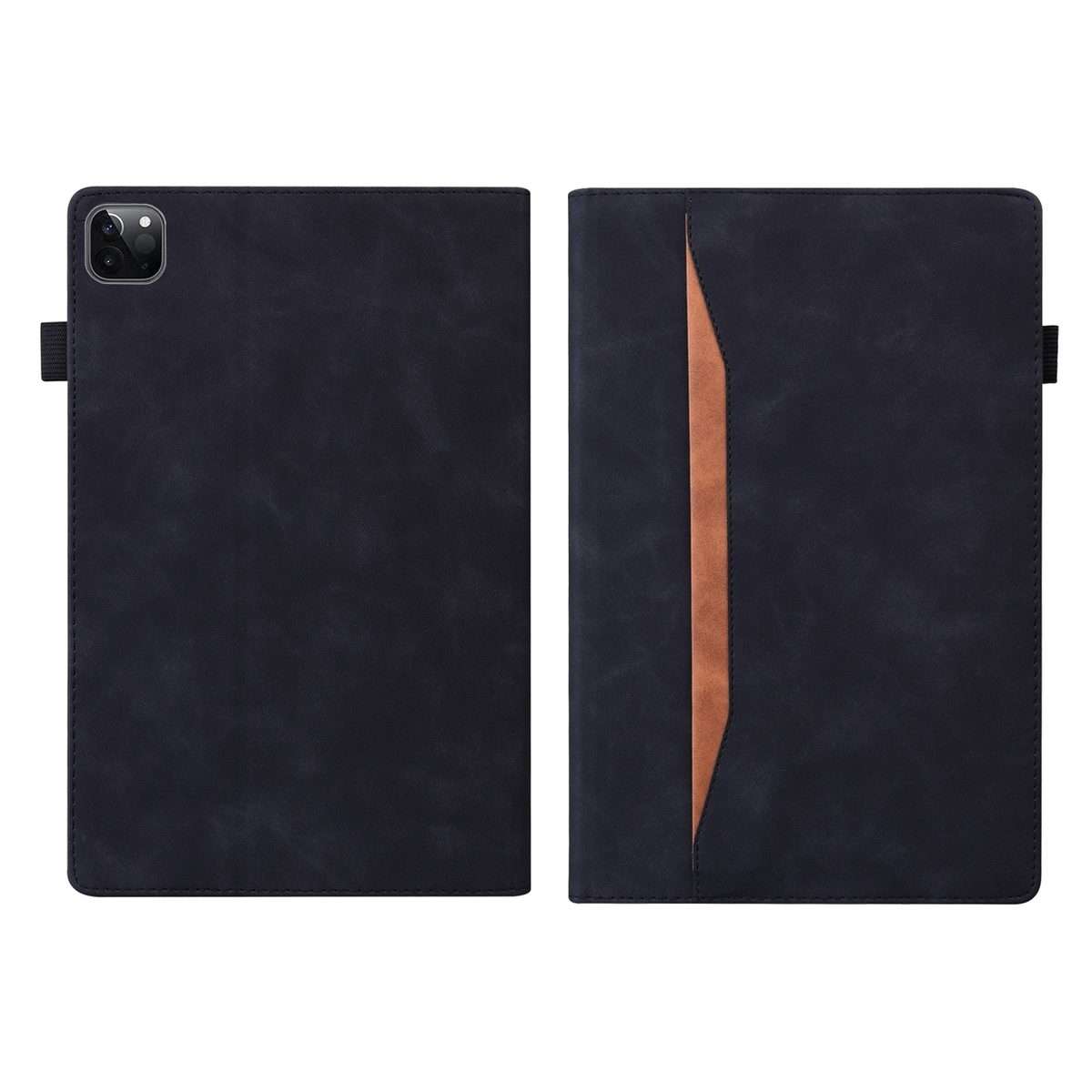 For Xiaomi Pad 6 / Pad 6 Pro Splicing Shockproof Leather Tablet Case(Black)