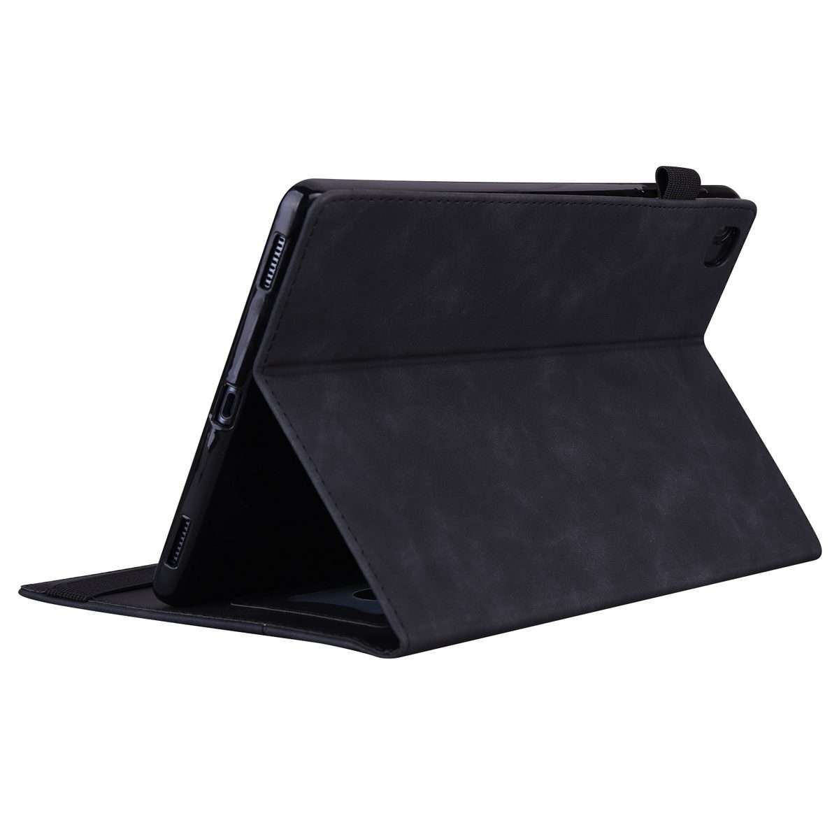 For Xiaomi Pad 6 / Pad 6 Pro Splicing Shockproof Leather Tablet Case(Black)