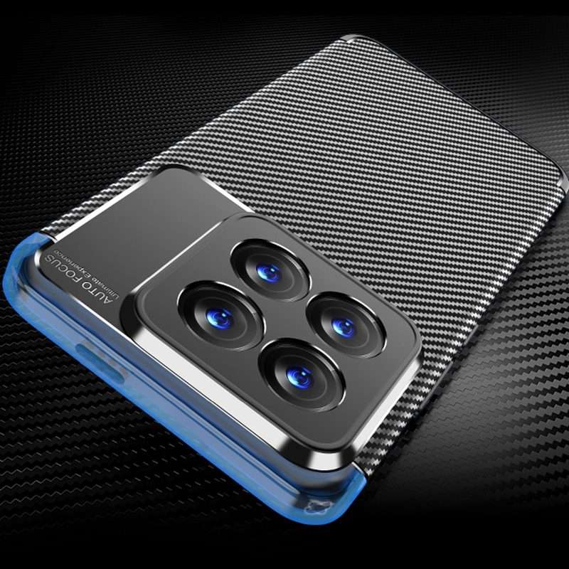 For Xiaomi 14 Pro Carbon Fiber Texture Shockproof TPU Phone Case(Black)