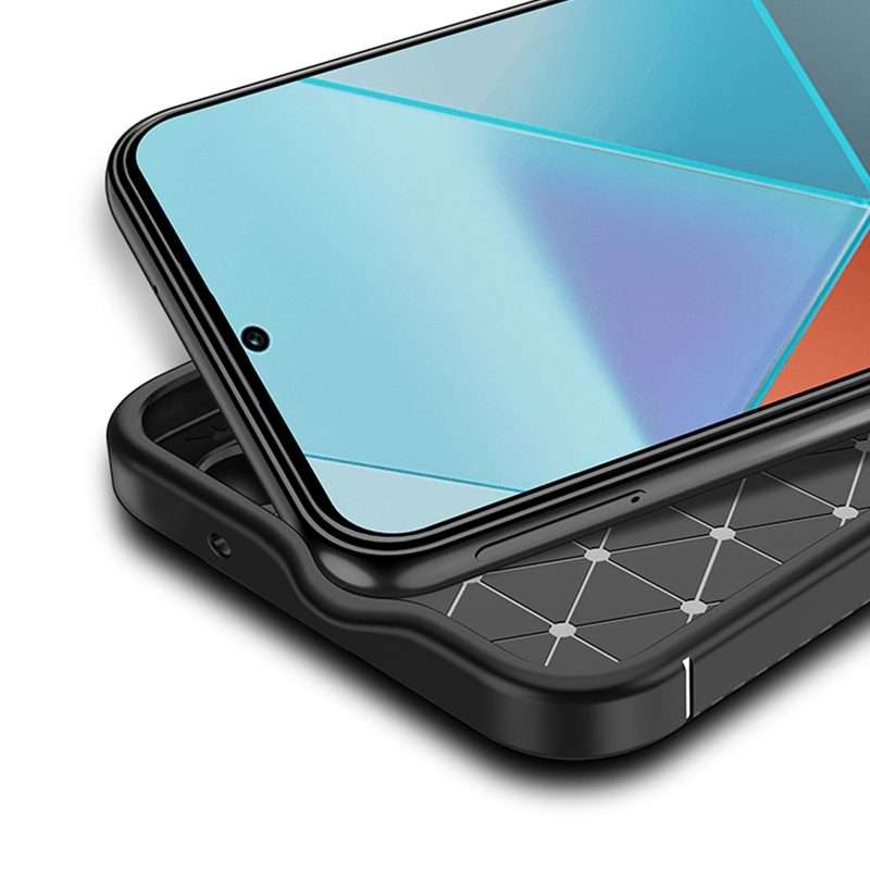 For Xiaomi Redmi Note 13 Pro+ Carbon Fiber Texture Shockproof TPU Phone Case(Black)