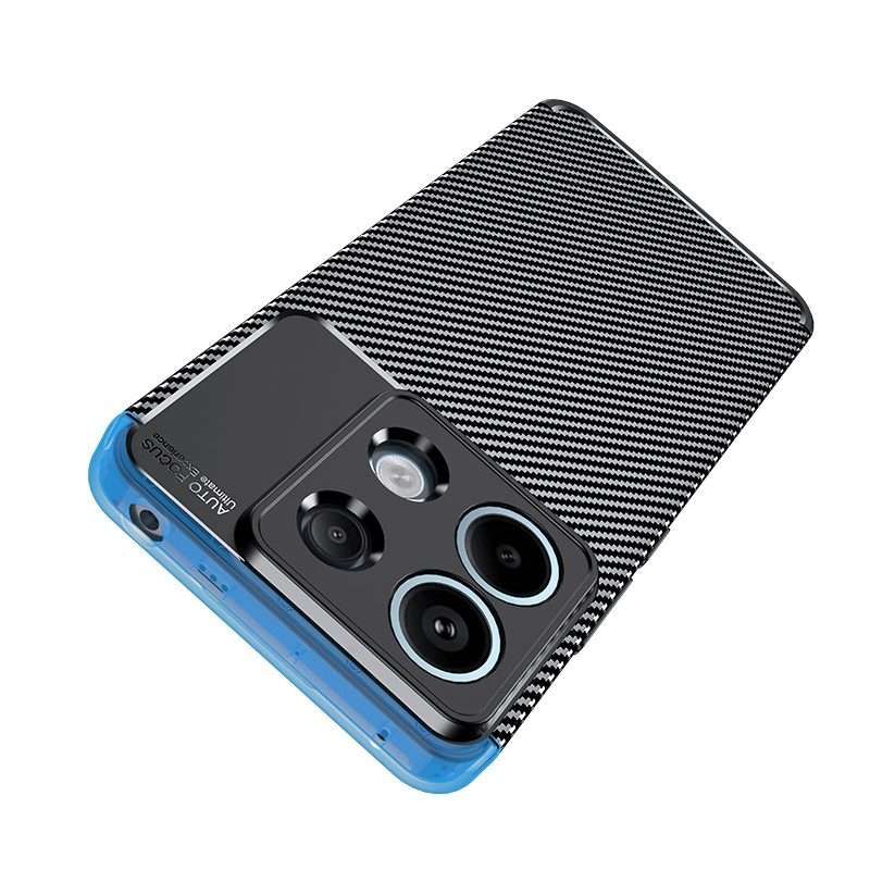 For Xiaomi Redmi Note 13 Pro+ Carbon Fiber Texture Shockproof TPU Phone Case(Black)