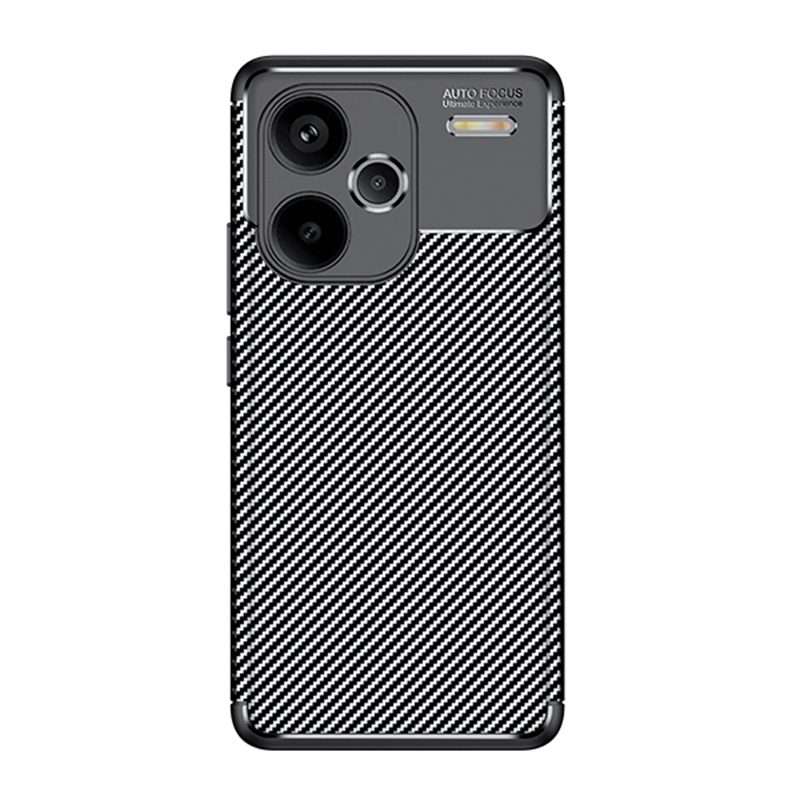 For Xiaomi Redmi Note 13 Pro China Carbon Fiber Texture Shockproof TPU Phone Case(Black)