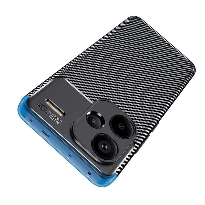 For Xiaomi Redmi Note 13 Pro China Carbon Fiber Texture Shockproof TPU Phone Case(Black)