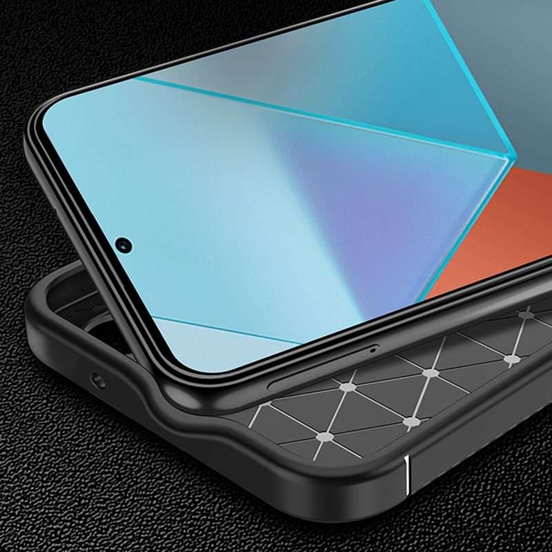 For Xiaomi Redmi Note 13 Pro 4G Carbon Fiber Texture Shockproof TPU Phone Case(Black)