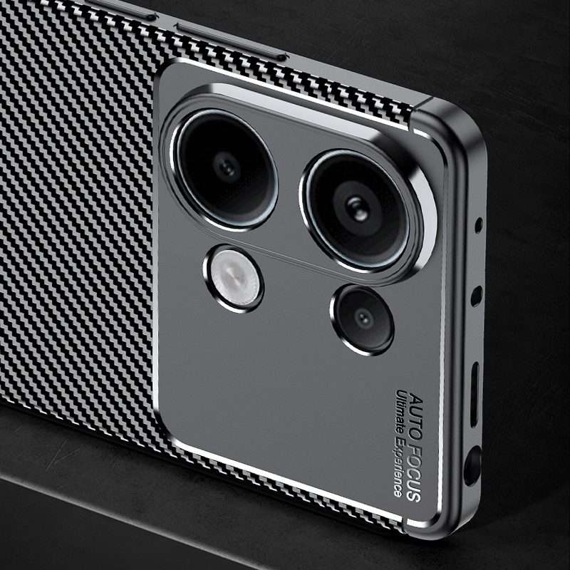 For Xiaomi Redmi Note 13 Pro 4G Carbon Fiber Texture Shockproof TPU Phone Case(Black)