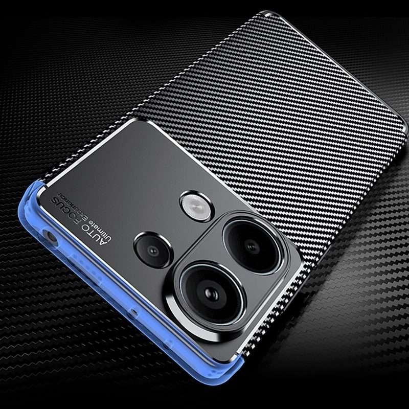 For Xiaomi Redmi Note 13 Pro 4G Carbon Fiber Texture Shockproof TPU Phone Case(Black)