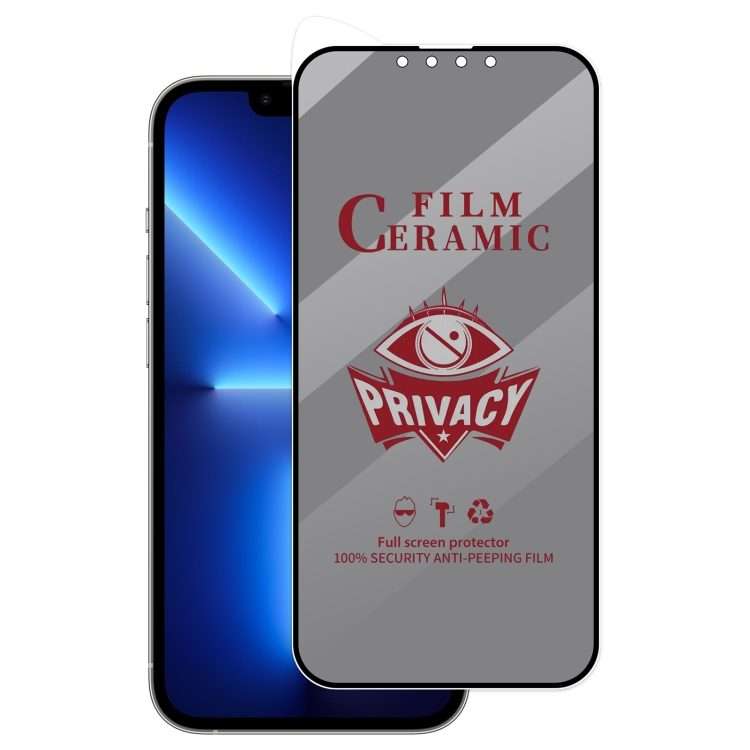 For iPhone 14 / 13 Pro / 13 Full Coverage HD Privacy Ceramic Film